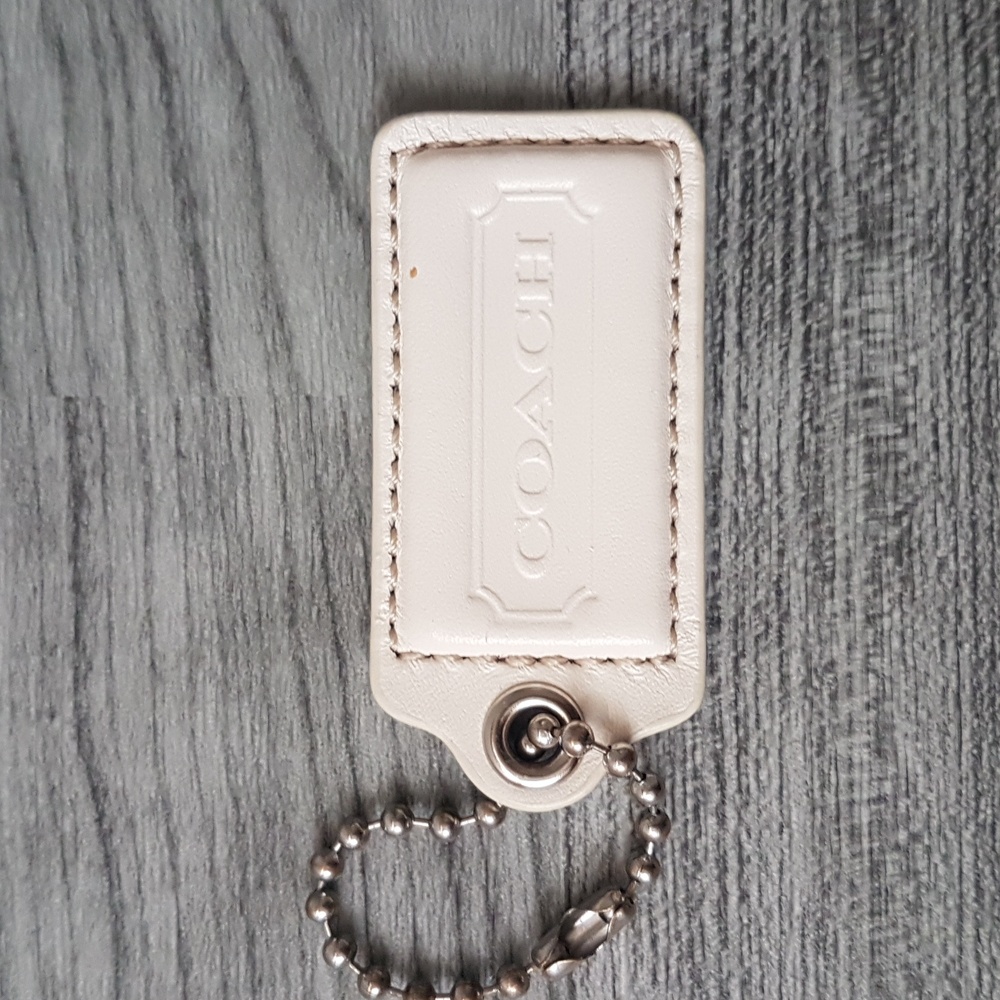 Coach Off White Bag Fob Large